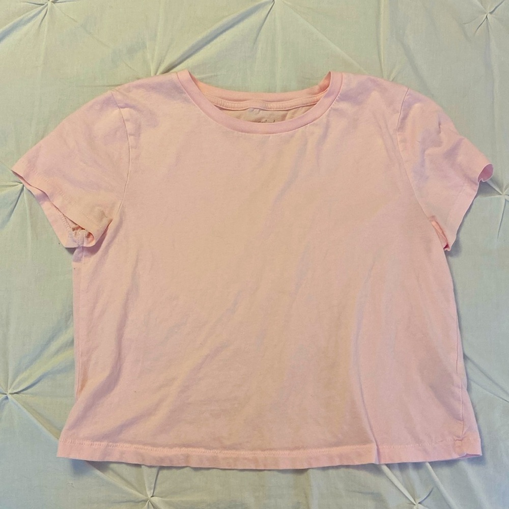 light pink t-shirt